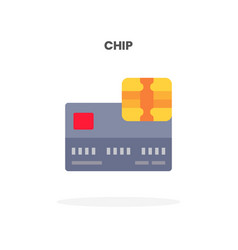 Credit Card Chip Flat Icon