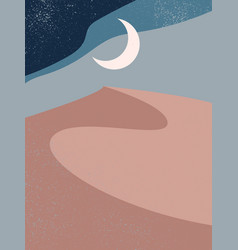 Desert And Moon