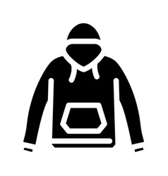 Hoodie Outerwear Female Glyph Icon