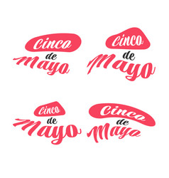 Cinco De Mayo Label Isolated On White Background