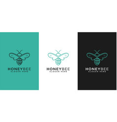 Honey Bee Animals Logo