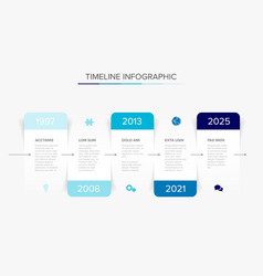 Simple Horizontal Infographic Timeline Template