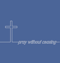 Christianity Concept Cross And Pray