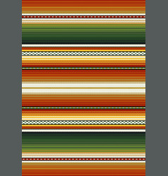 Mexican Serape Design Seamless Pattern Colorful