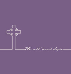 Christianity Concept Cross And We