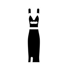 Drop Waist Wedding Dress Glyph Icon