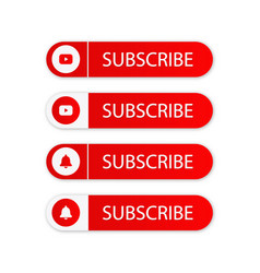 Subscribe Button With Bell And Youtube Icon