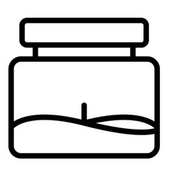 Wax Jar Candle Icon Outline Making