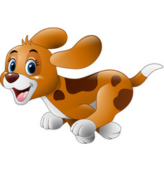 Cartoon Little Dog Running