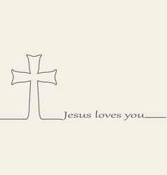 Christianity Concept Cross And Jesus