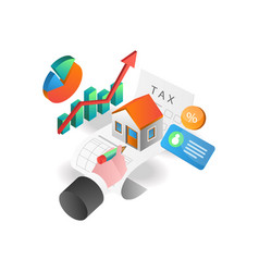 Isometric Concept Tax Accounting For Housing