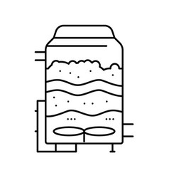 Mixing Mash Beer Production Line Icon