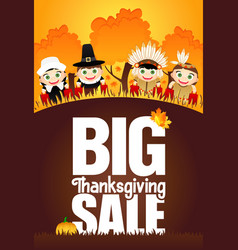 Big Thanksgiving Sale Poster Flayer For Holiday