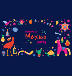 Mexico Welcome Banner Design Mexican Party