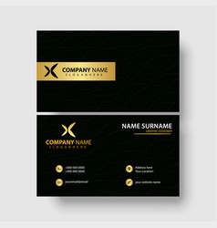 Black And Gold Luxury Business Card