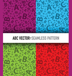 Multicoloured Abc Letter Background Seamless