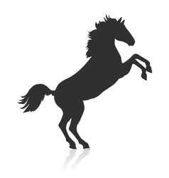 Rearing Sorrel Horse Logo