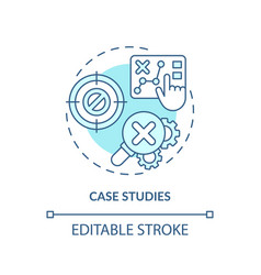 Case Studies Soft Blue Concept Icon