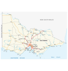 Road Map Australian State Victoria