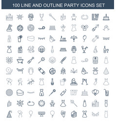 100 Party Icons