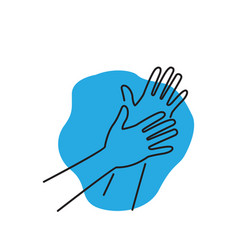 Clean Hand Icon Logo