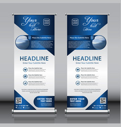 Roll Up Vertical Business Banner Design Template