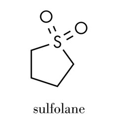 Sulfolane Industrial Solvent Molecule Skeletal