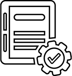 Backlog Project Requirement Line Icon Outline