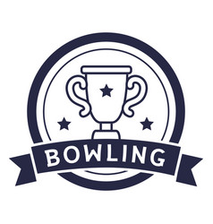 Bowling Trophy Badge