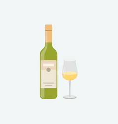 White Wine With Glass