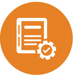 Backlog Project Requirement Icon Orange Eps