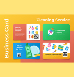 Collection Of Cleaning Service Business Card