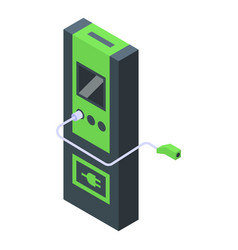 Electric Power Station Icon Isometric