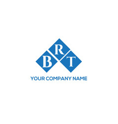 Brt Letter Logo Design On White Background