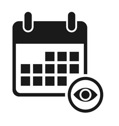 Calendar Icon View Date Event Symbol Isolated