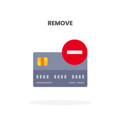 Credit Card Remove Flat Icon