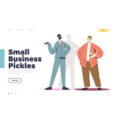 Small Business Pickles Concept Landing Page