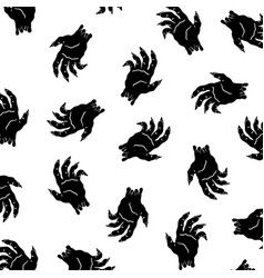 Hand Drawn Of Halloween Zombie Pattern