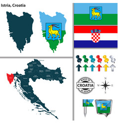 Map Istria Croatia