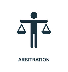 Arbitration Icon Monochrome Simple