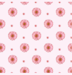 Double Daisy Flower Seamless Pattern Design