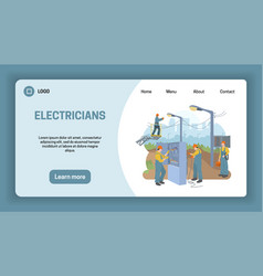 Electricians Flat Landing Page