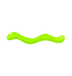 Green Gummy Jelly Worm Sweet Candy With Amazing