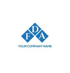 Fda Letter Logo Design On Black Background