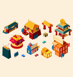 Isometric Cny Building Set