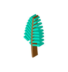 Areca Palm Tropical Leaf Isometric Icon