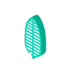 Banana Tropical Leaf Isometric Icon