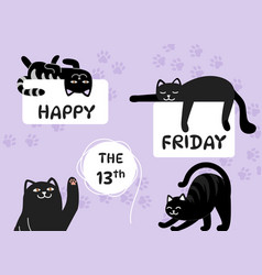 Happy Friday 13th Concept