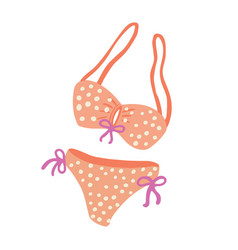 Trendy Bikini Isolated Clipart Summer Swimsuit