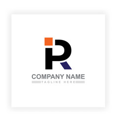 Letter R Simple Alphabet Logo Design Suitable